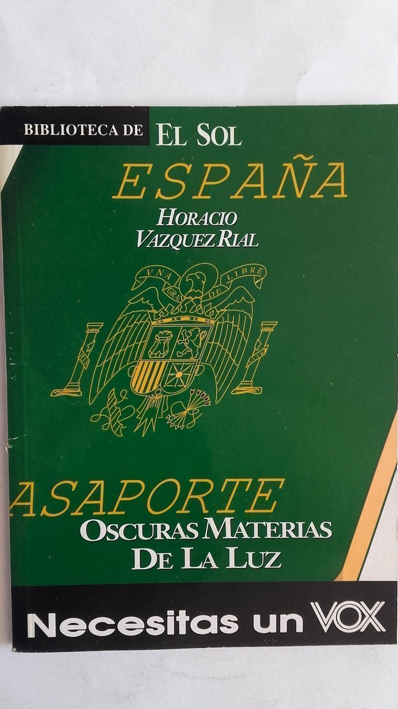 Oscuras materias de la luz, de Horacio Vázquez Rial