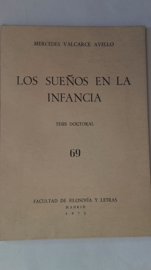 Los sueños en la infancia, de Mercedes Valcarce Avelló