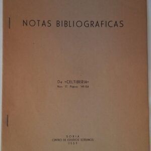 Notas bibliográficas (Celtiberia nº 17)