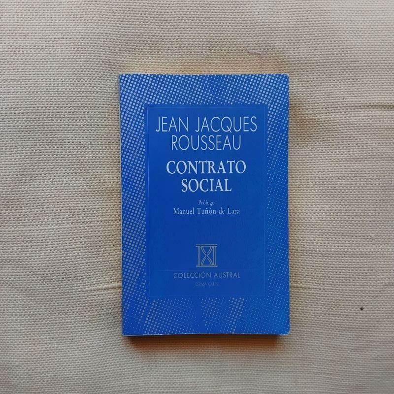 Contrato social, de Jean Jacques Rousseau