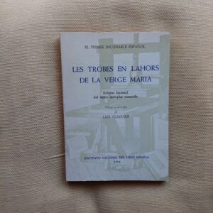 Les trobes en lahors de la Verge Maria (facsímil en valenciano)