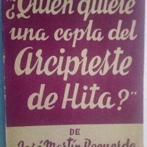 ¿Quién quiere una copla del Arcipreste de Hita?, de José Martín Recuerda