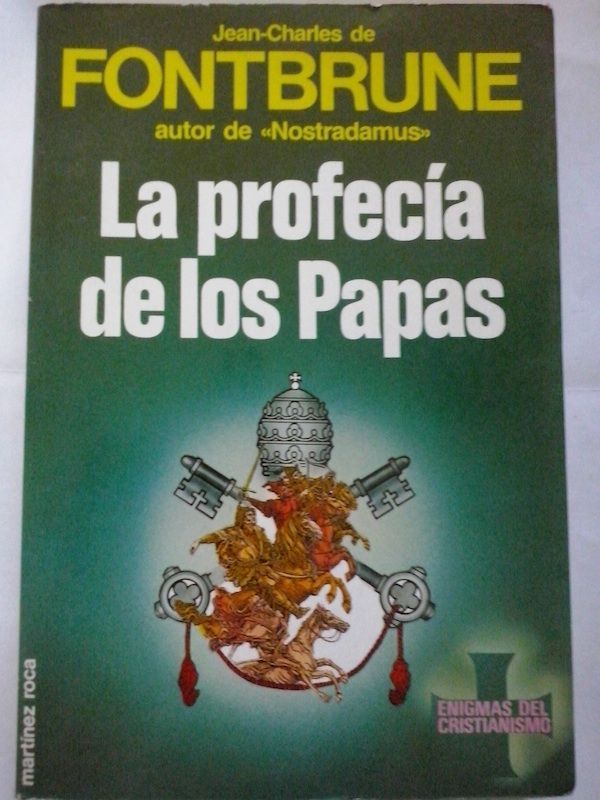 La profecía de los papas, de Jean-Charles de Fontbrune