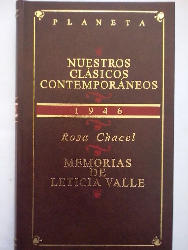 Memorias de Leticia Valle, de Rosa Chacel