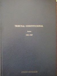 Tribunal Constitucional Autos 1981-1987, de Eduardo Torres-Dulce et al.