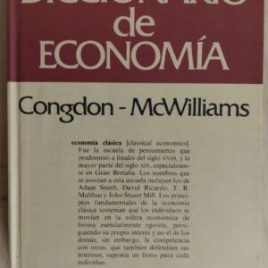 Diccionario de Economía, de Tim Congdon y Douglas McWilliams