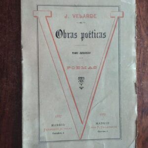 Obras poéticas tomo segundo. Poemas, de J. Velarde