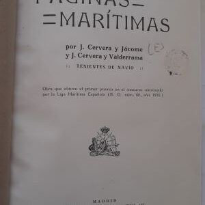 Páginas marítimas, de J. Cervera y Jacomé y J. Cervera y Valderrama (tenientes de navío)
