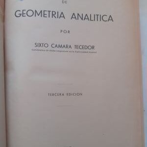 Elementos de geometría analítica, de Sixto Cámara Tecedor