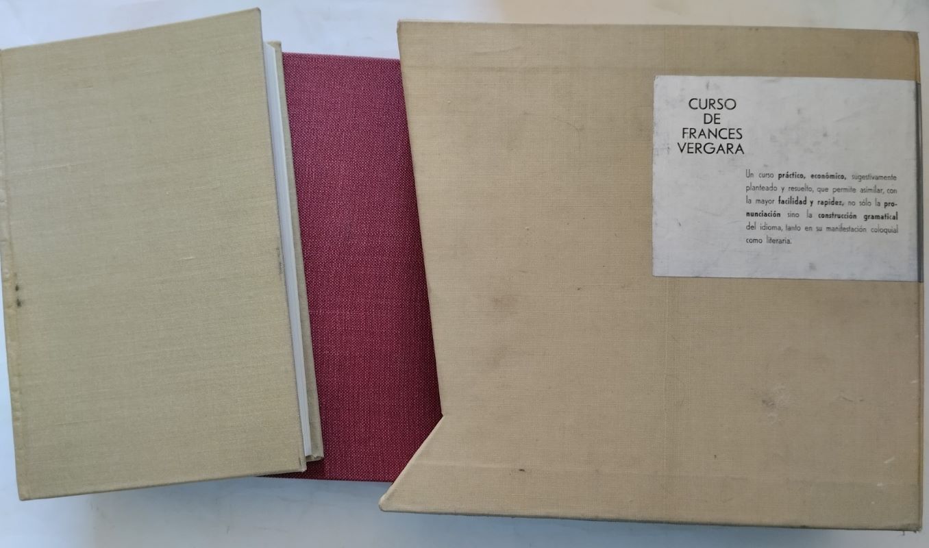 Curso de francés Vergara (caja con libro y dos carpetas con 12 discos sencillos), de Ernst Kenter