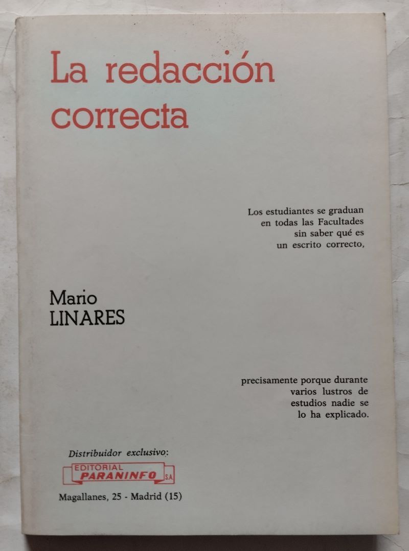 La redacción correcta, de Mario Linares
