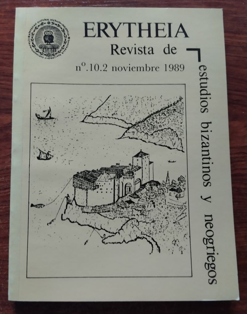 Erytheia. Revista de estudios bizantinos y neogriegos 10 -1989