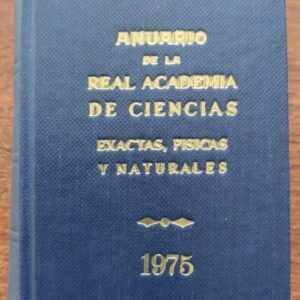 Anuario de la Real Academia de Ciencias Exactas, Físicas y Naturales 1975