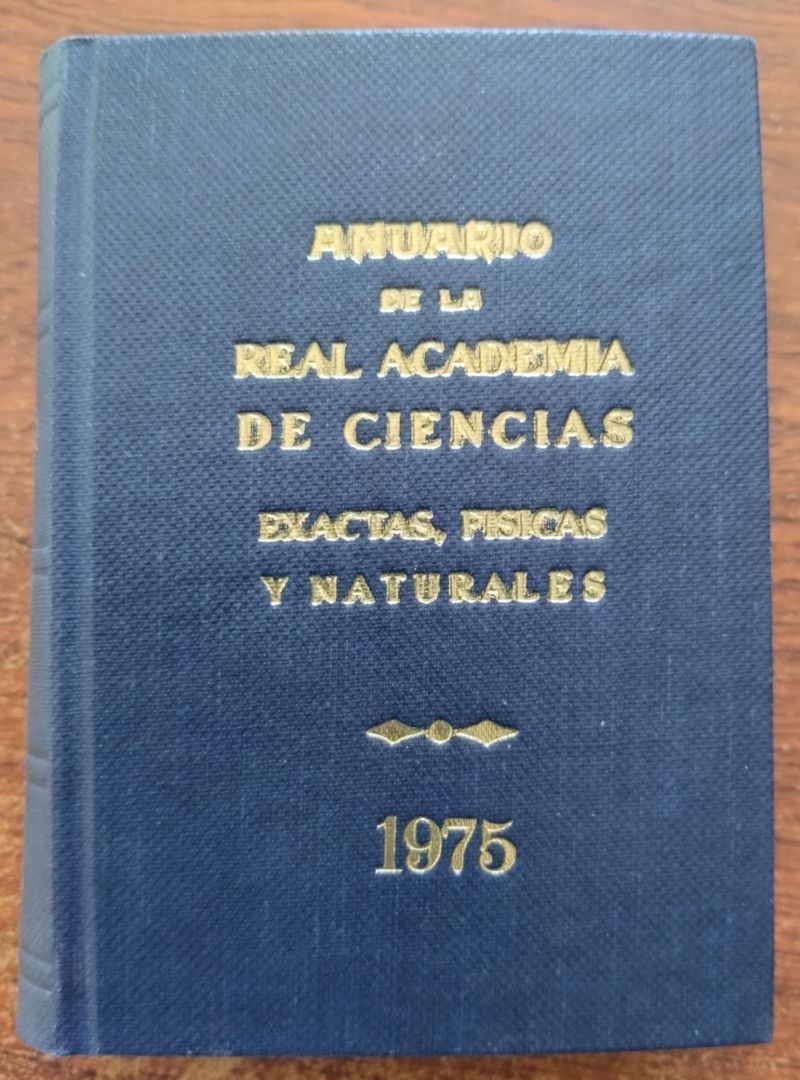 Anuario de la Real Academia de Ciencias Exactas, Físicas y Naturales 1975