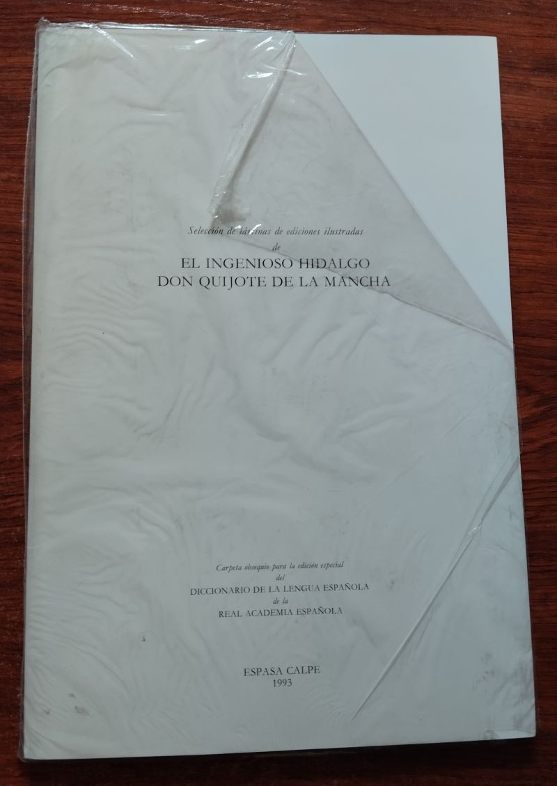 Diccionario de la Lengua Española + 8 láminas de El Quijote - Imagen 2