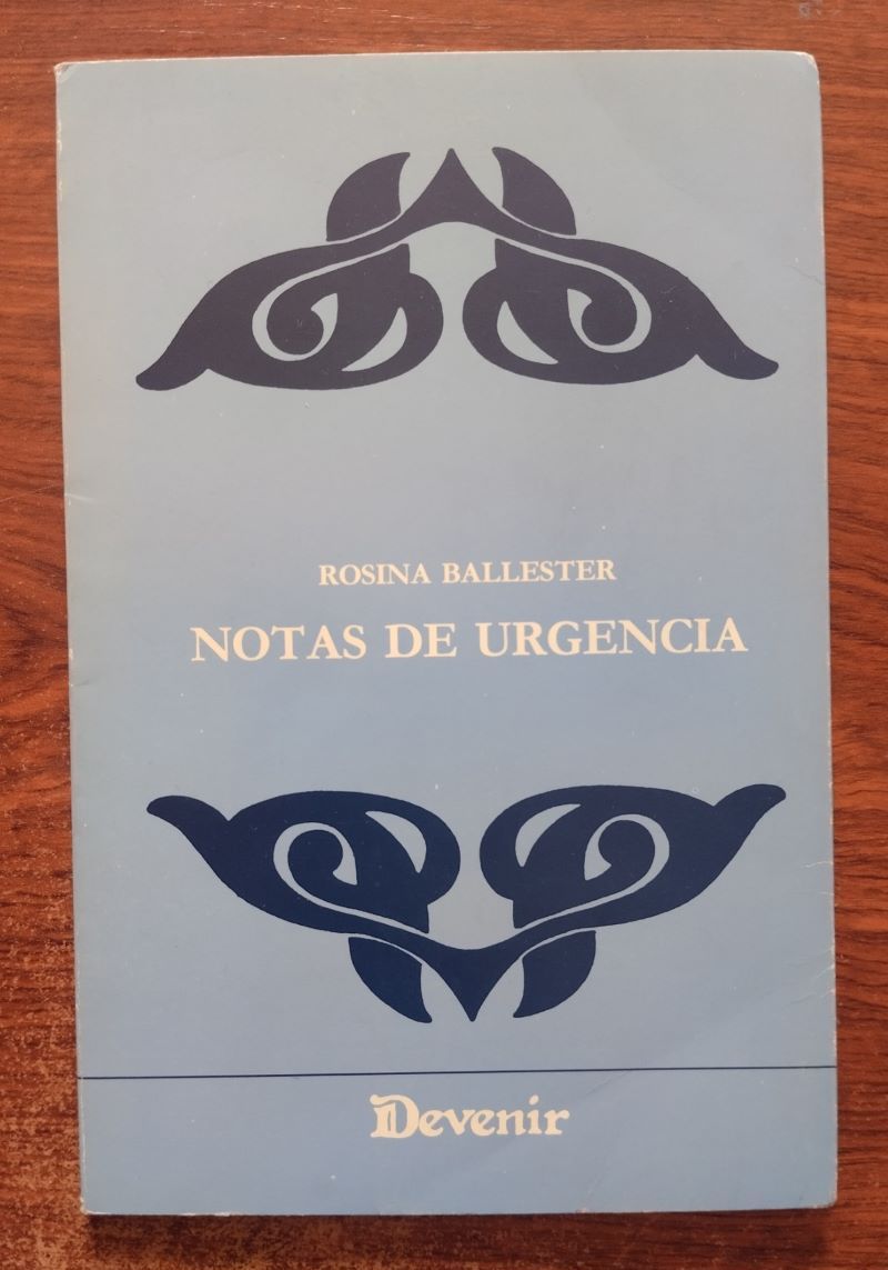 Notas de urgencia, de Rosina Ballester