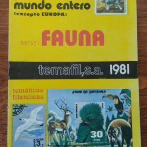Países del mundo entero (excepto Europa). Tema: fauna (temáticas filatélicas)