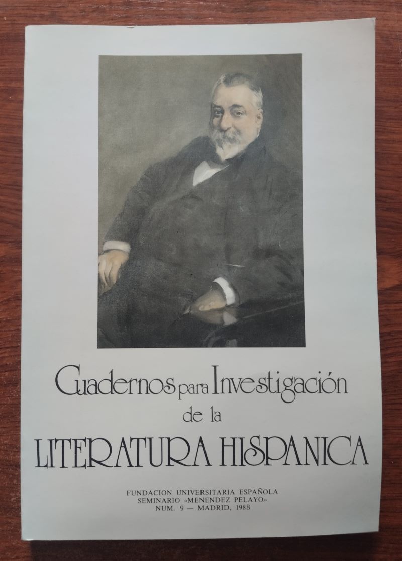 Cuadernos para la Investigación de la Literatura Hispánica nº 9