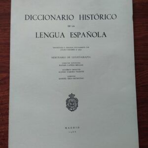 Diccionario histórico de la lengua española fascículo 18º - anagraça - ángel