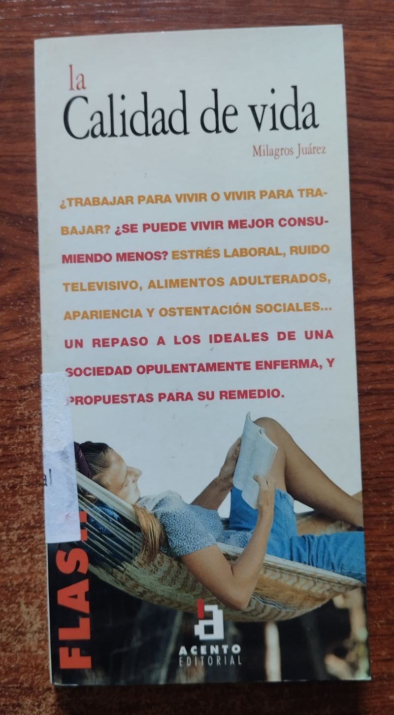 La calidad de vida, de Milagros Juárez