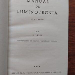 Manual de luminotecnia, de H. Zijl