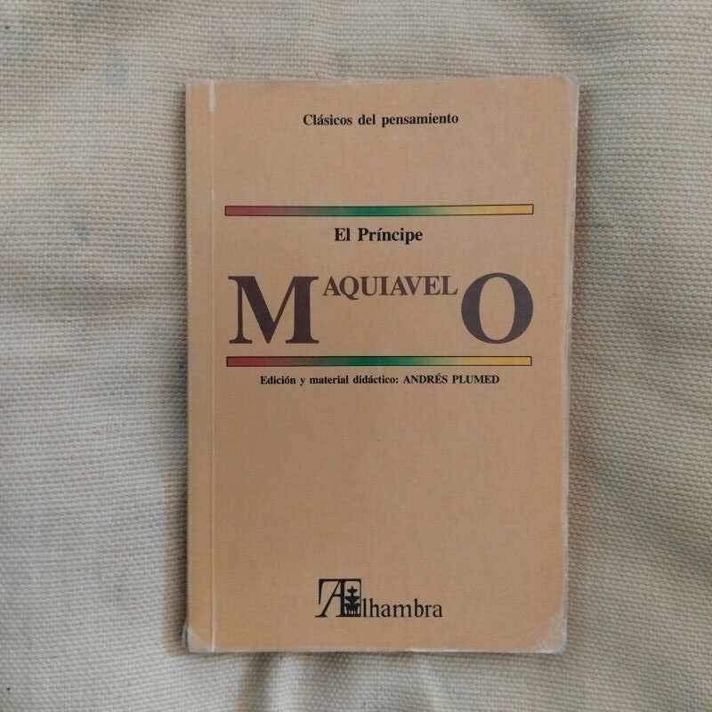 El príncipe, de Maquiavelo. Edición y material didáctico de Andrés Plumed