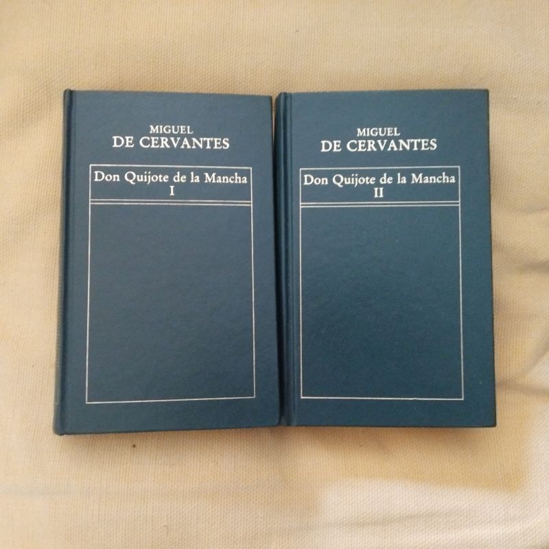 Don Quijote de La Mancha, tomos I y II, de Miguel de Cervantes