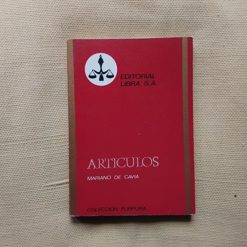 Artículos, de Mariano de Cavia