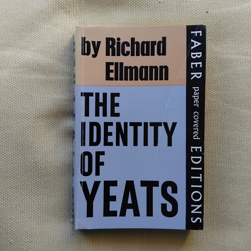 The Identity of Yeats, de Richard Ellmann