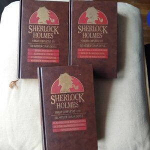 Obras completas tomos i, II y III + estuche, de Sir Arthur Conan Doyle