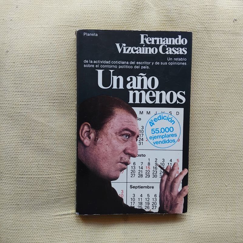 Un año menos. Diario, de Fernando Vizcaíno Casas